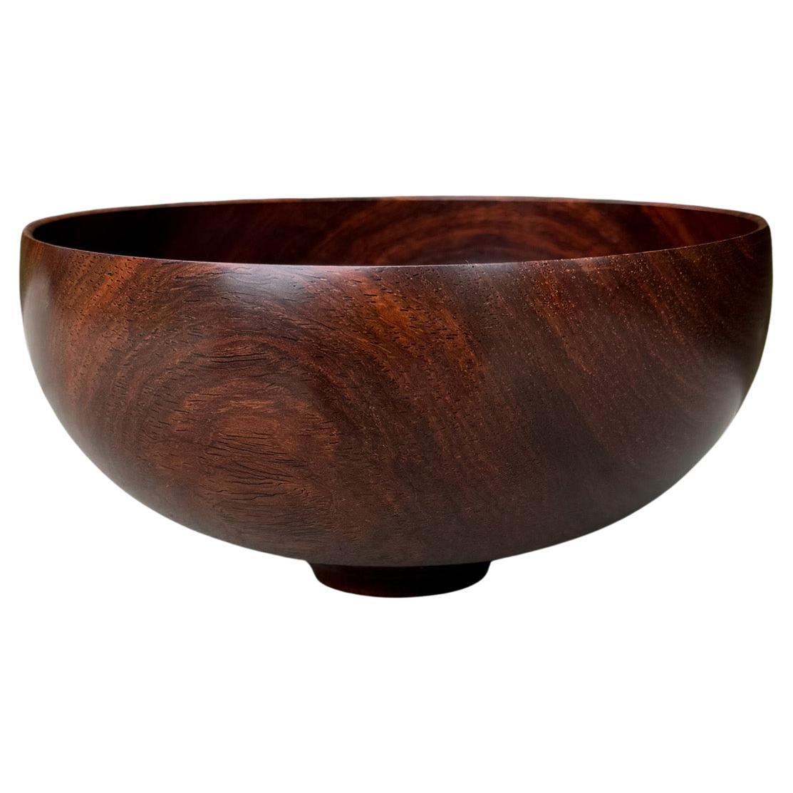 Bol à cocobolo tourné à la main Bert Marsh, 20e siècle