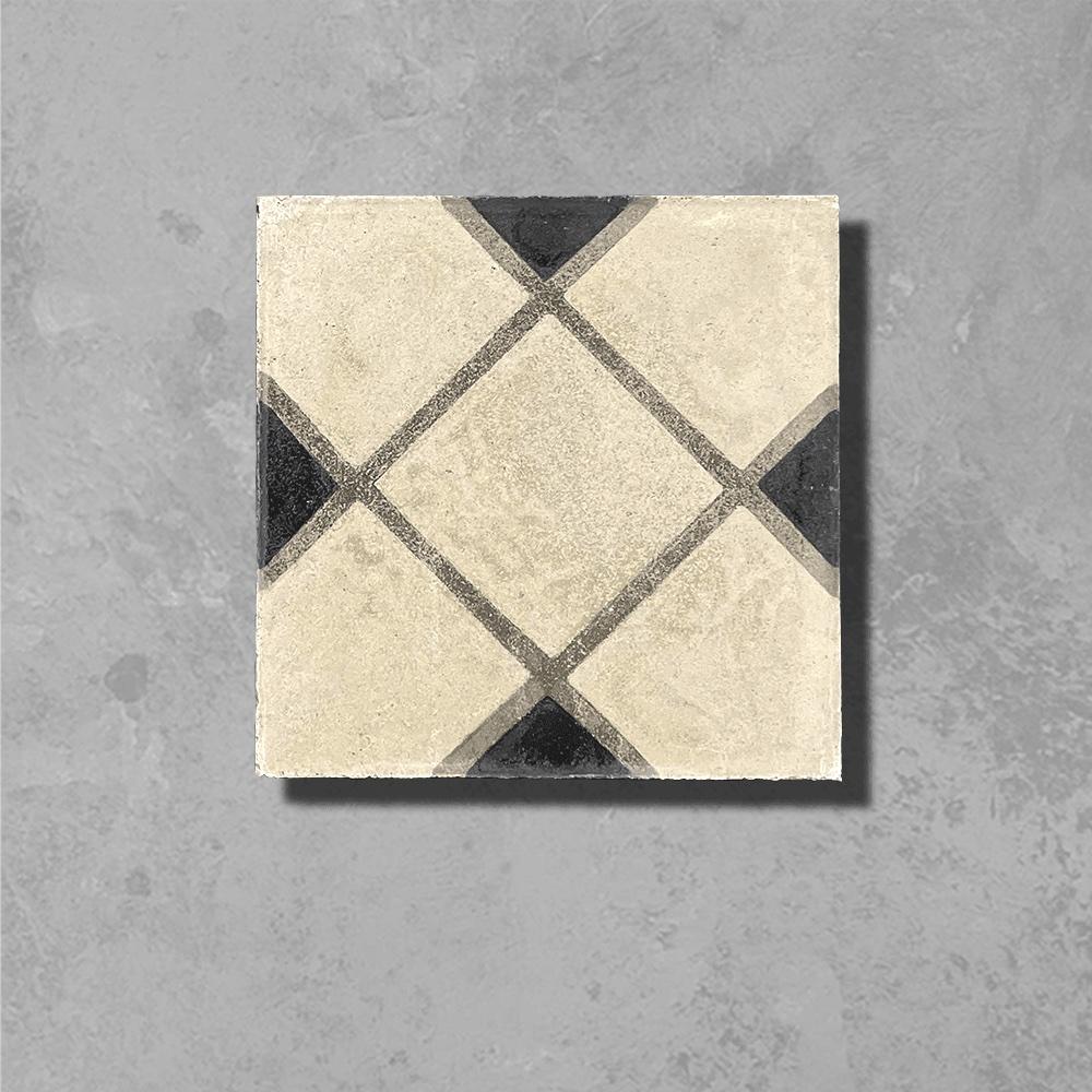 Originally reclaimed from Southern Spain, we fell in love the twist on a classic design in the Manarola tile. Our specialist makers have recreated the antique colours and aged patina of this stunning tile, which is a very skilled and delicate