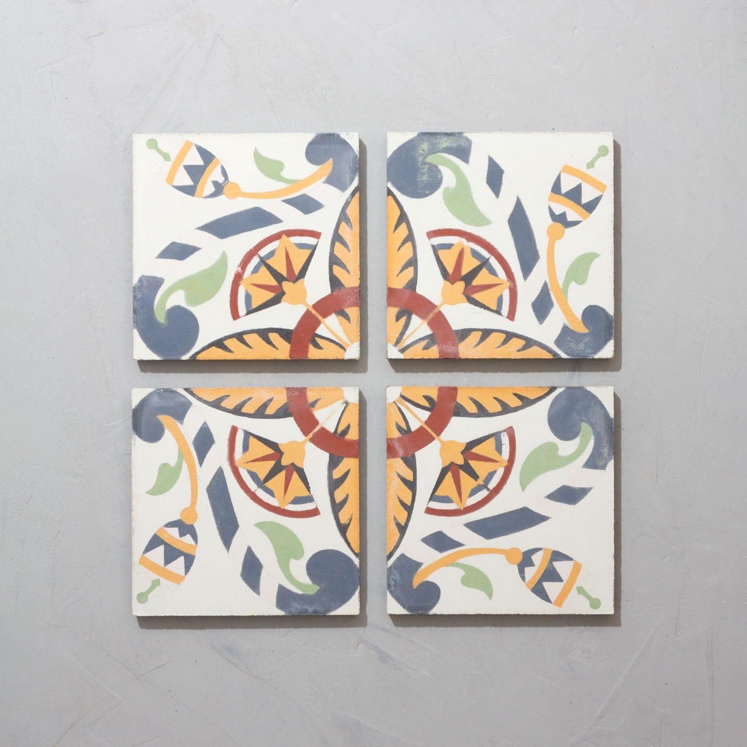 Spanish Bert & May - Handmade Tambre Encaustic Tile (Sold per m2)  For Sale