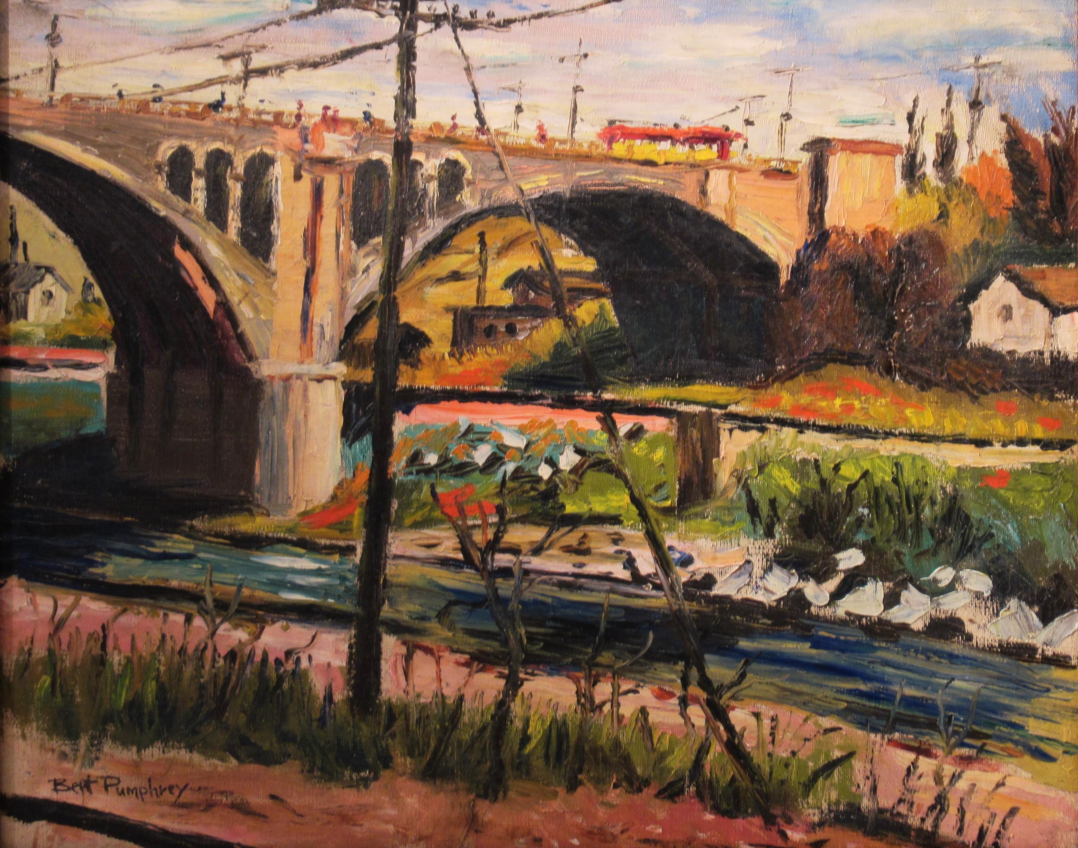 Under the Bridge - Painting by Bert Pumphrey