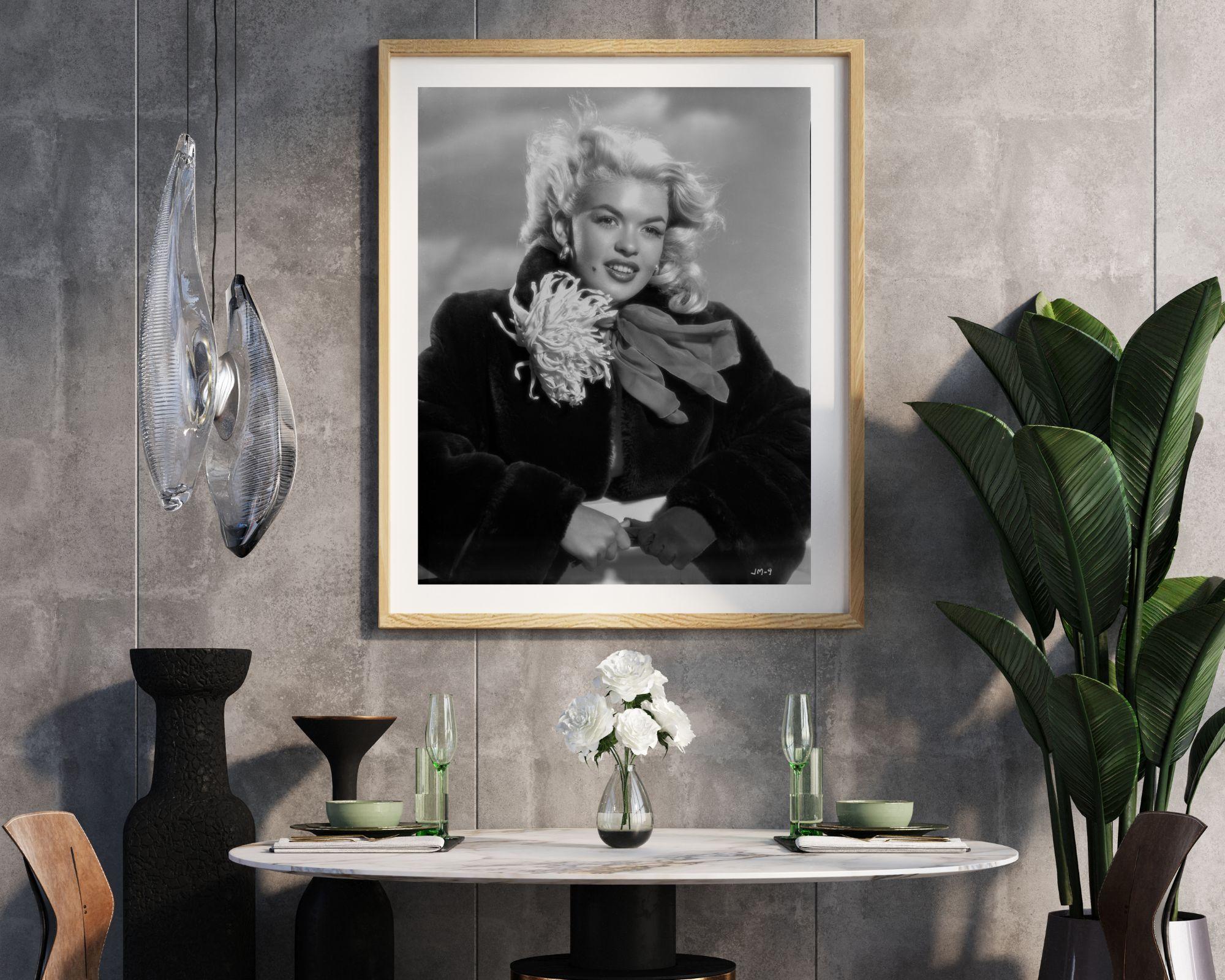 Jayne Mansfield in Coat - Photograph by Bert Six