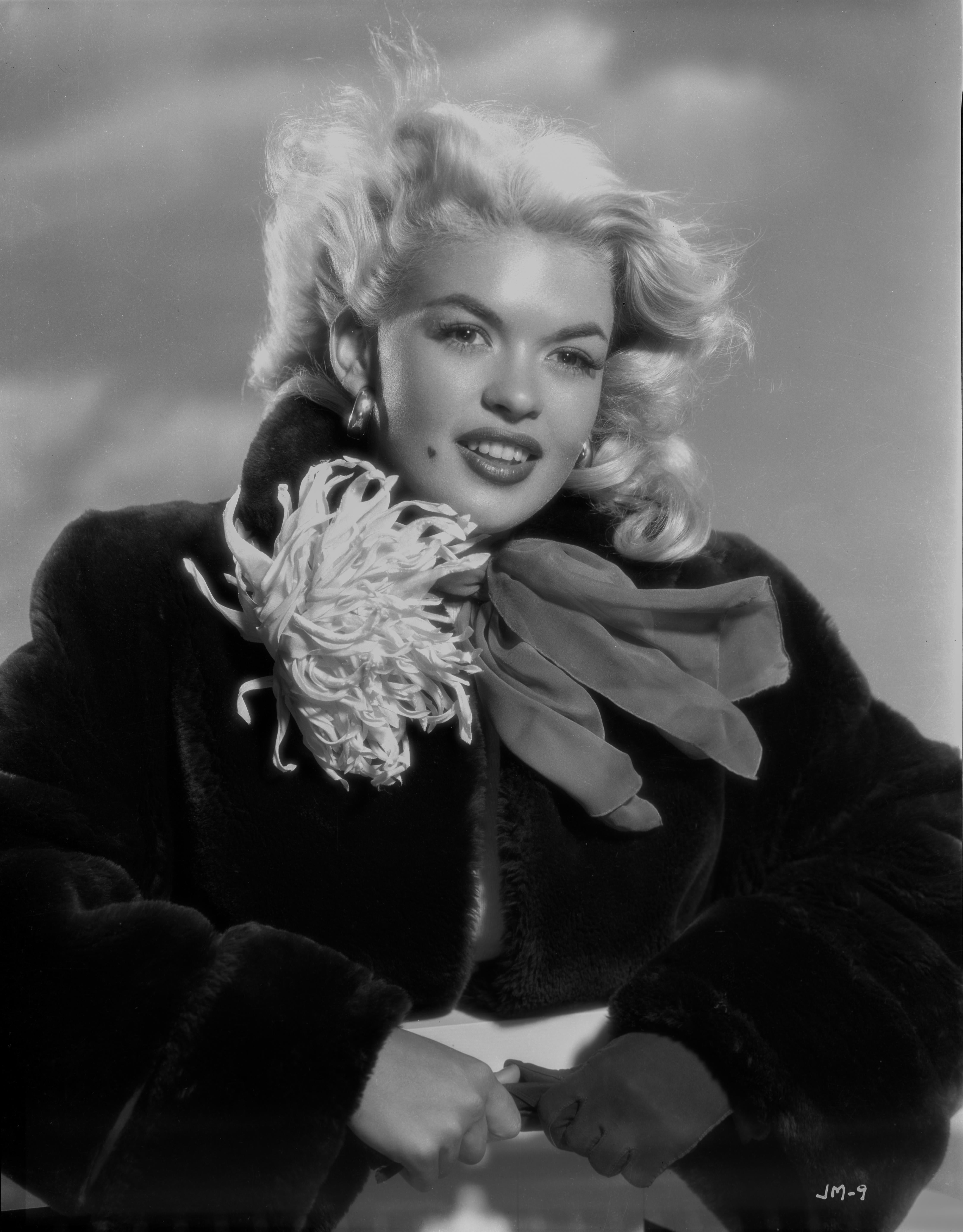 Bert Six Portrait Photograph - Jayne Mansfield in Coat