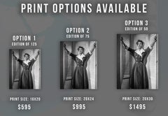 Joan Crawford Leaning on Divider Fine Art Print