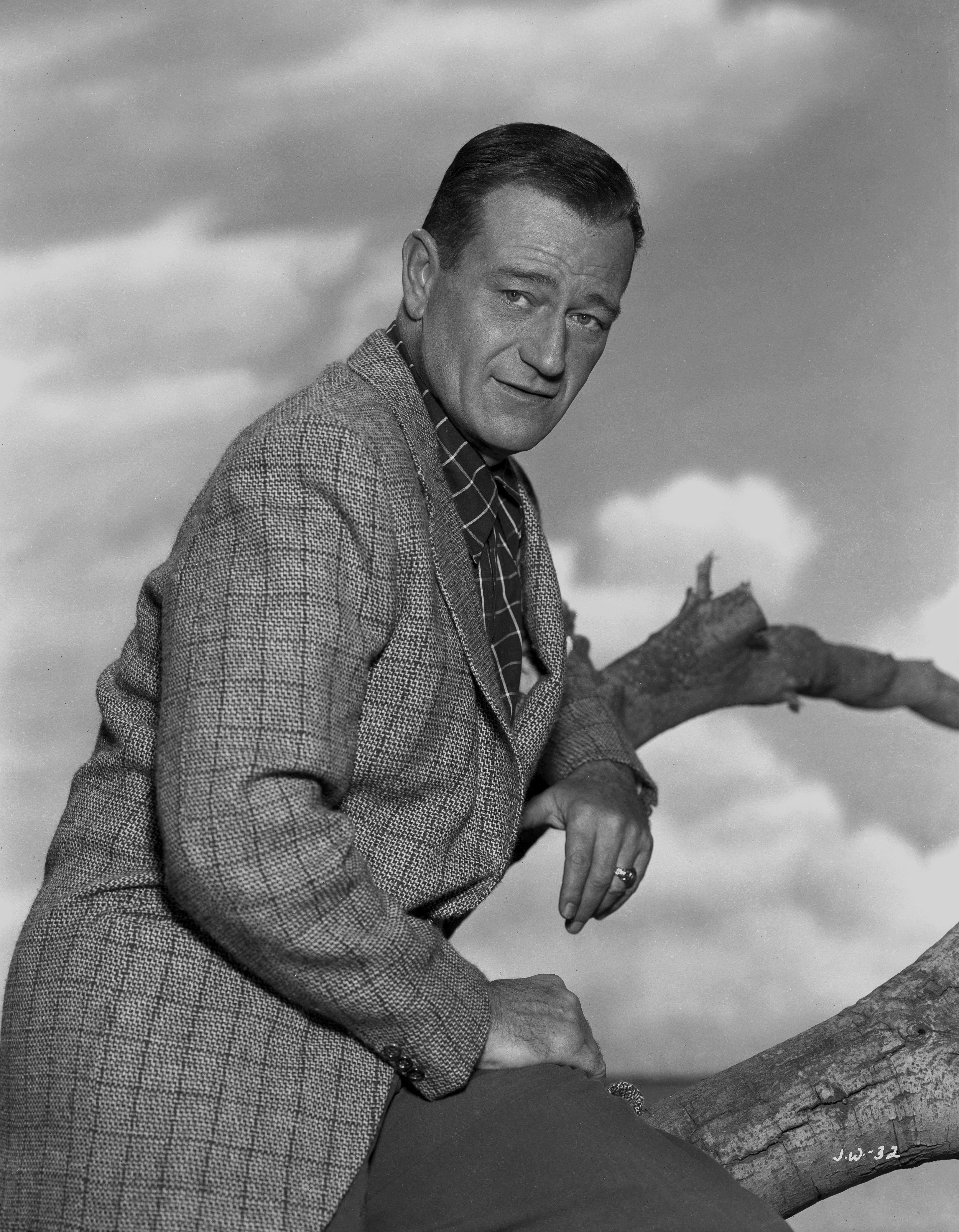 Bert Six Black and White Photograph - John Wayne in the Clouds Fine Art Print