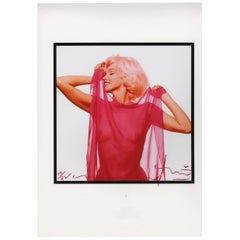 Bert Stern Marilyn red scarf in profile, 2010