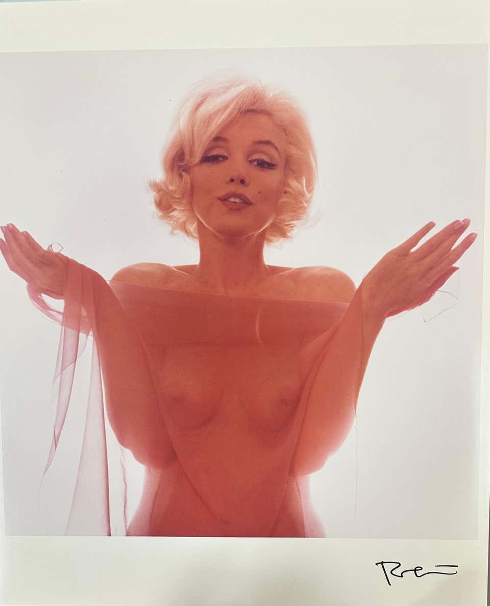 Bert Stern, "I Beg of You, " stamp signed original photo from original negative