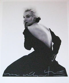 Bert stern Marilyn dos nu dans la robe Dior