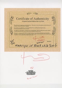 Bert stern "Marilyn Monroe  black and white scarf   " 2012