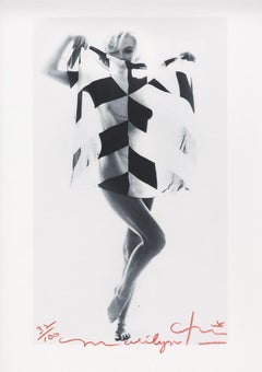 Bert stern « »Marilyn Monroe  Écharpe noire et blanche   " 2012