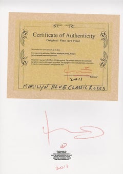 Bert Stern "Marilyn Monroe rose blu classiche  " 2011