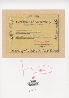 Bert stern "Marilyn Monroe classic Pink roses " 2011