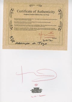 Bert stern "Marilyn Monroe in Toga " 2012