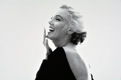 BERT STERN - THE LAST SITTING - MARILYN LAUGHING IN BLACK DIOR DRESS, 1962