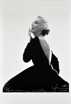 BERT STERN - THE LAST SITTING - MARILYN LAUGHING IN BLACK DIOR DRESS, 1962