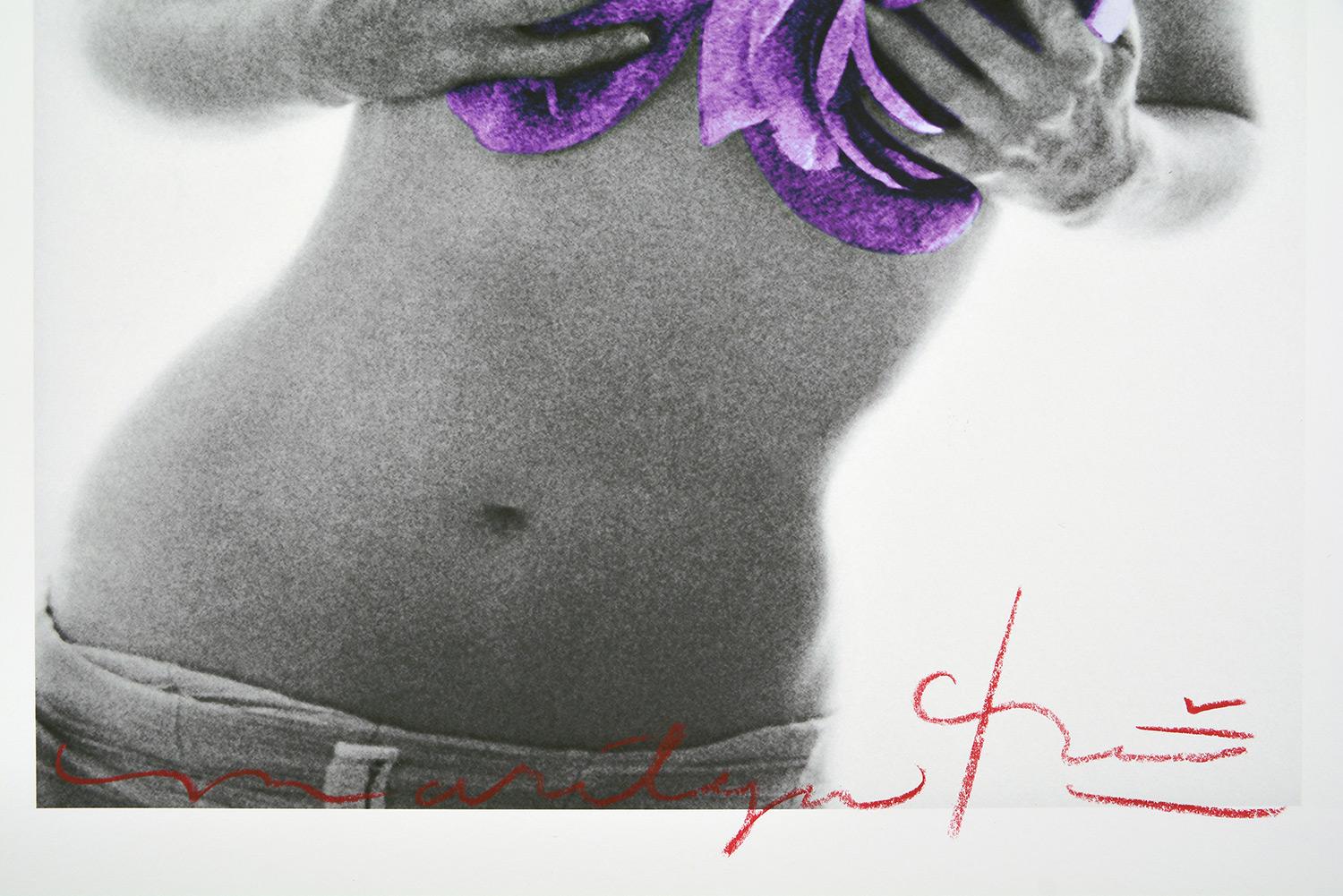 BERT STERN - THE LAST SITTING - MARILYN PURPLE WINK ROSES, 1962 1