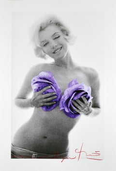 BERT STERN - THE LAST SITTING - MARILYN PURPLE WINK ROSES, 1962