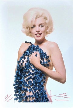 Marilyn: Blue Chenille Scarf