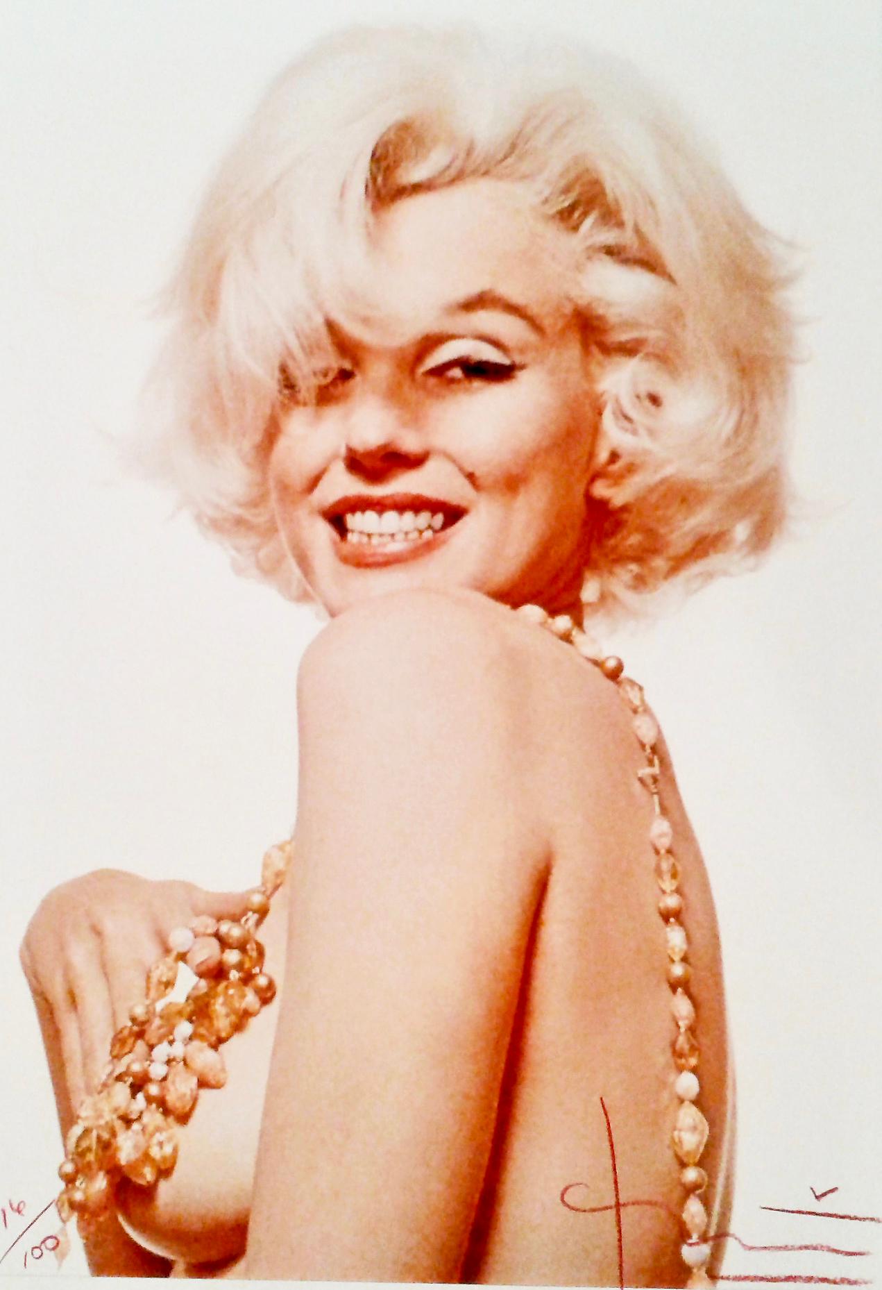 Bert Stern Nude Photograph - Marilyn Boob Smile, The Last Sitting Contemporary Portrait Photo Marilyn Monroe