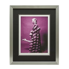 Marilyn Monroe - Bert Stern, Mauve Marilyn With Chinchilla In Heels -Signed