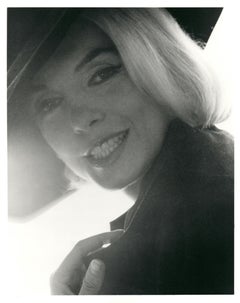 Marilyn Monroe in Dark Hat Vintage Press Print