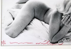 Marilyn Monroe Nude on Bed, The Last Sitting, Celebrity Portrait Photography