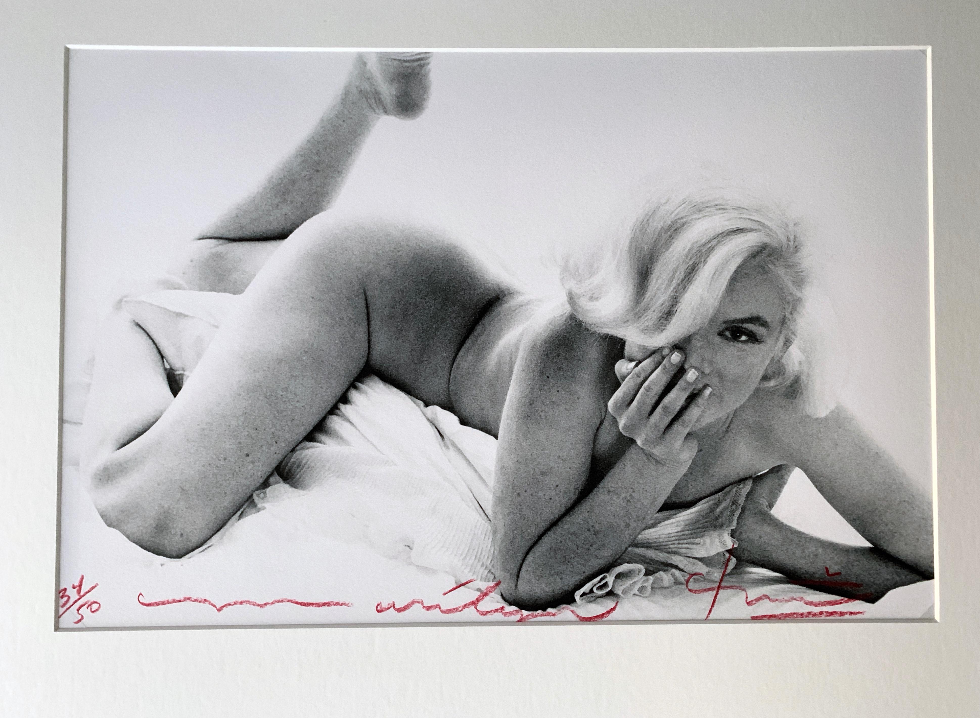 Bert Stern Nude Photograph - Marilyn Monroe Nude on Bed, The Last Sitting, Celebrity Portrait Photography