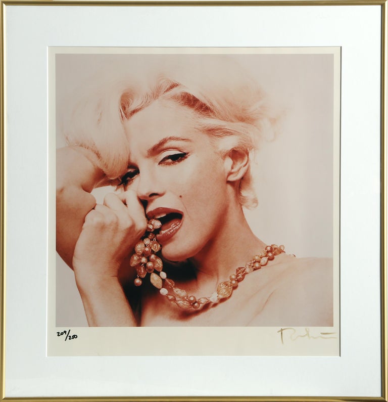 Artist: Bert Stern, American (1929 - 2013)
Title: Marilyn Monroe: The Last Sitting
Year: 1962
Medium: Chromogenic C-Print Photograph, signed and numbered in marker
Edition: 209/250 
Image Size: 20.5 x 19.5 inches
Frame Size: 26.5 x 25.75 in. (67.31