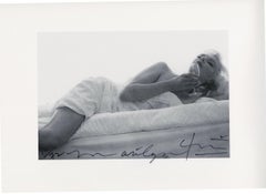 Marilyn Monroe . Du vin sur le lit . La dernière assise (1964)