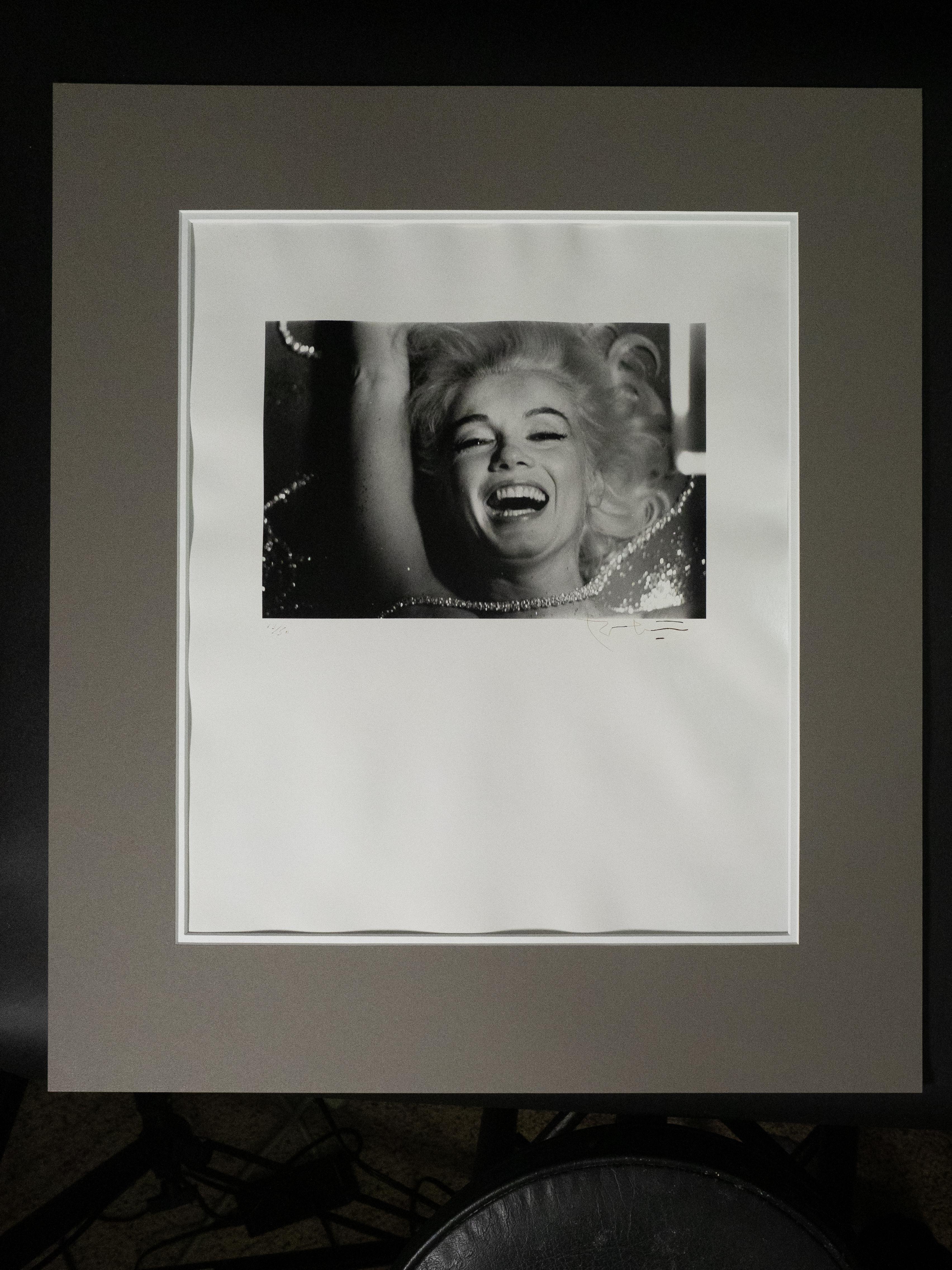 Marilyn With Diamonds, Laughing Marilyn Monroe - Photograph by Bert Stern