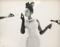 Model with Champagne and Cigarette, 1963 (For Vogue)