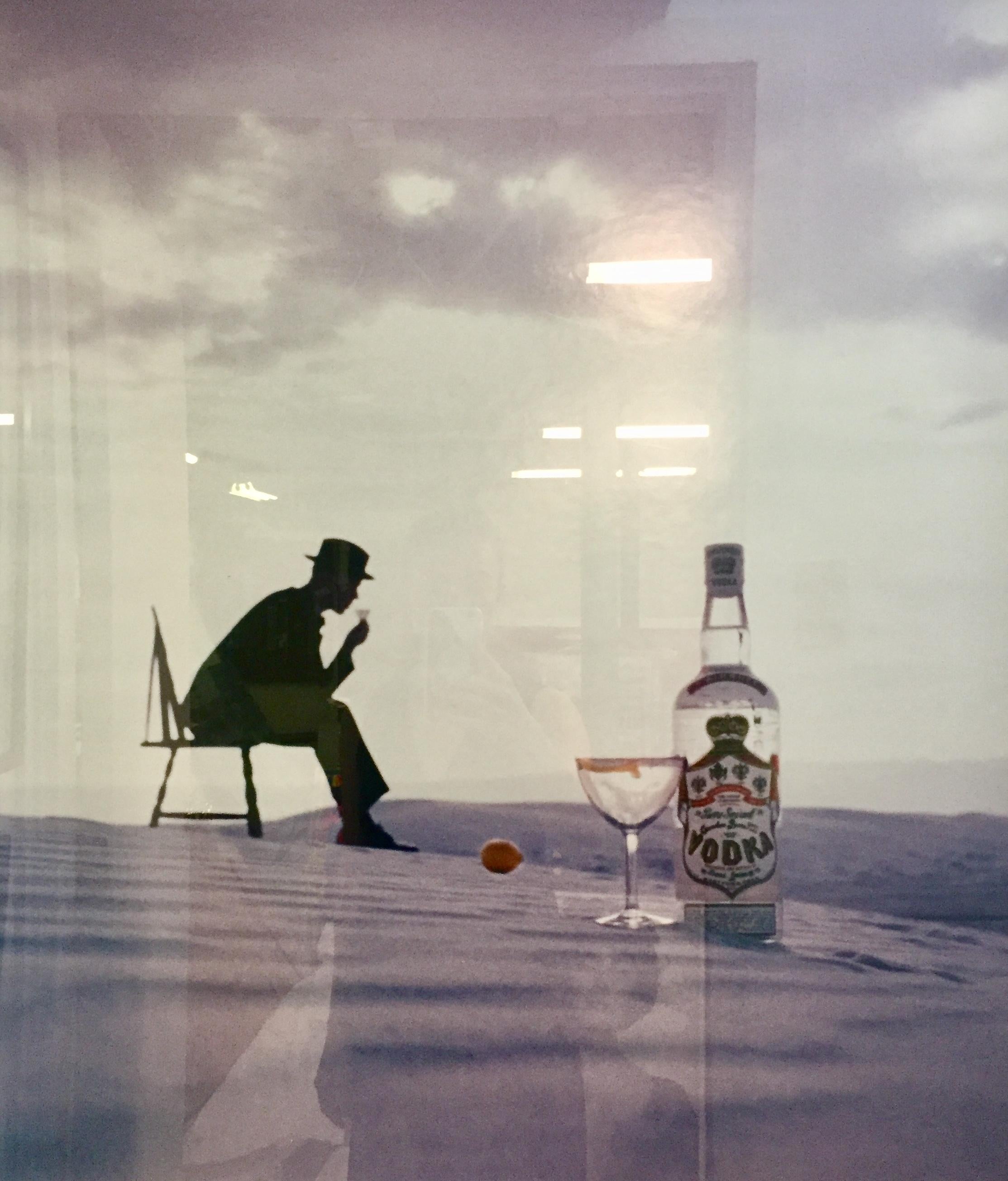 Bert Stern Abstract Photograph - Out of the Blue, White Sands, New Mexico, Smirnoff Vodka, 1953
