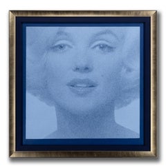 Bert Stern "Marilyn Monroe Azul Marino y Celeste" 1973 Foto Firmada Serigrafía