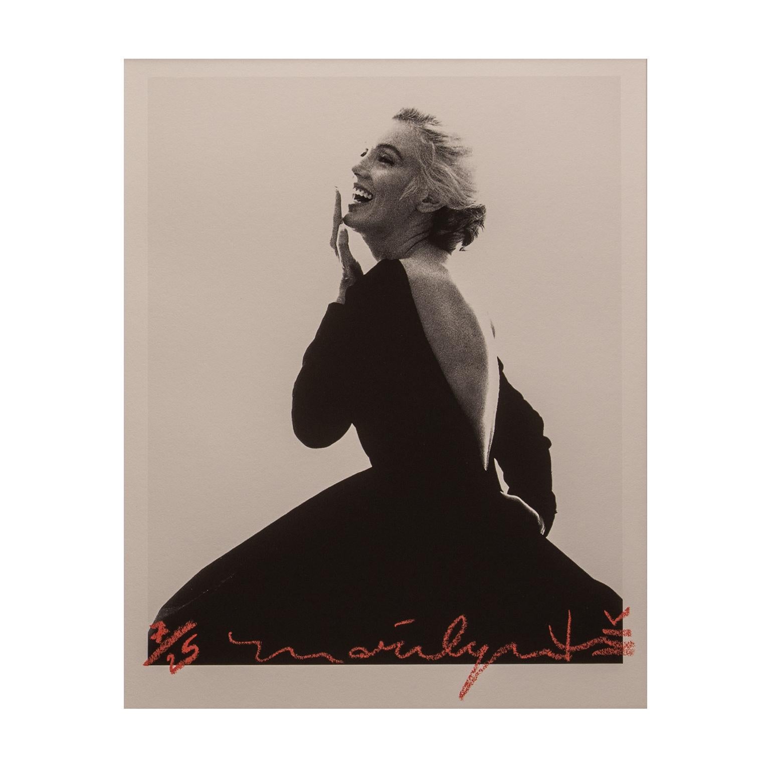 marilyn monroe bert stern black dress