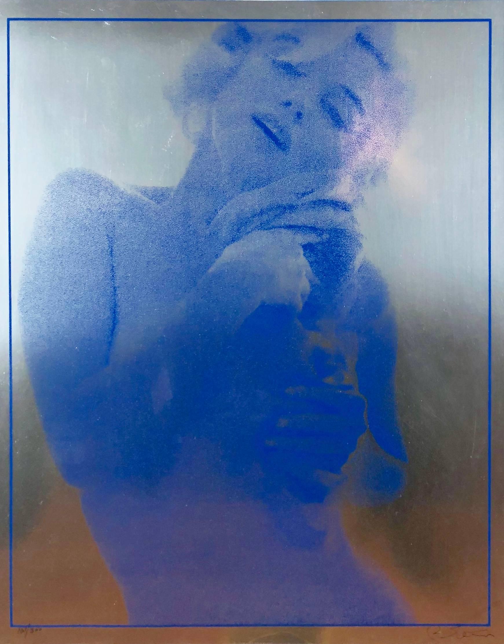 Bert Stern, "Roses Body Shot (Blue Foil), " hand signed 