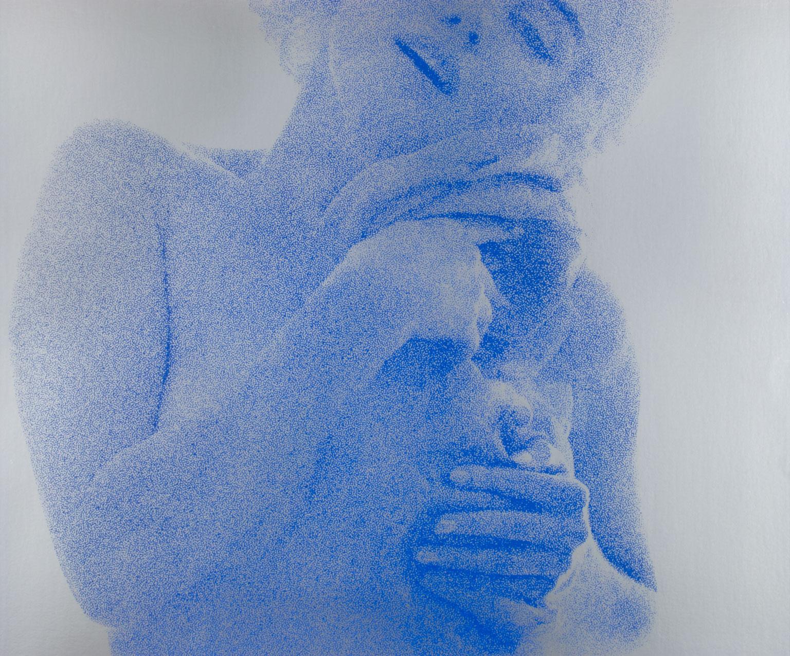 The Last Sitting: Marilyn w/ Scarf (Blue on Silver), an original silkscreen by Bert Stern, is a piece for the true collector. In Stern's 1982 book that chronicled The Last Sitting with Marilyn Monroe, Stern was described as 