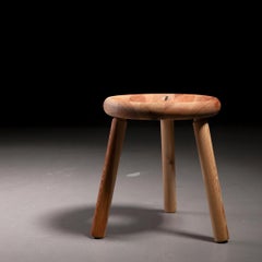 Bertel Gardberg 'Sauna' Stool in Solid Pine, Finland, 1950s