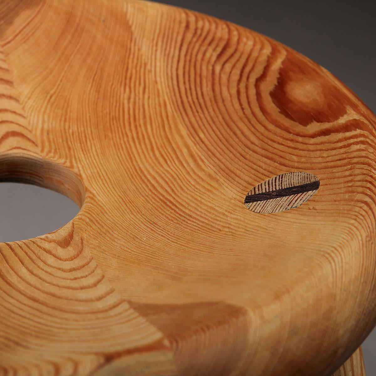 Modèle de tabouret de Sauna Bertel Gardberg en pin massif, Finlande, années 1950 Bon état - En vente à Prague, New Town