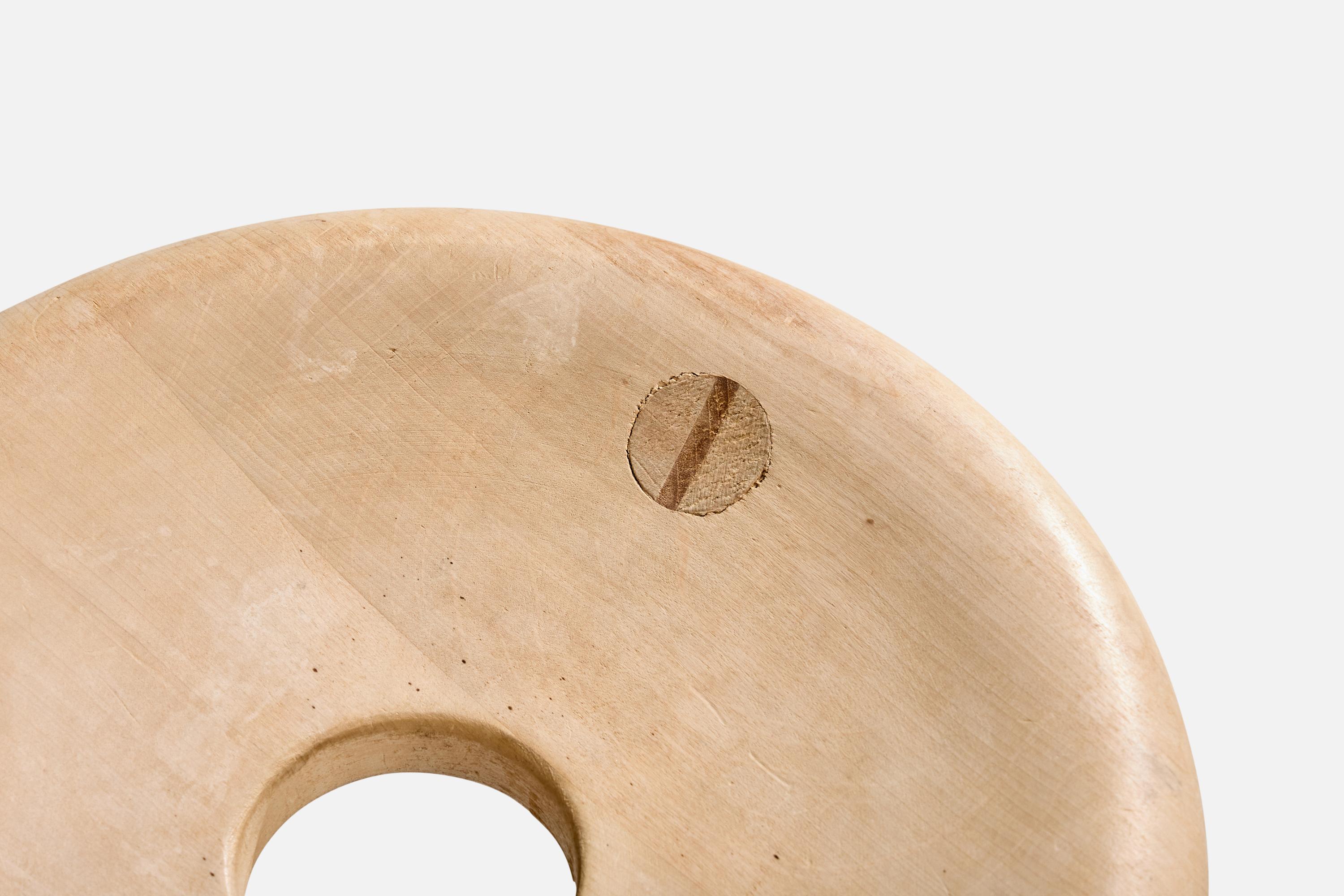 Mid-20th Century Bertel Gardberg, Stool, Wood, Finland, 1960s For Sale