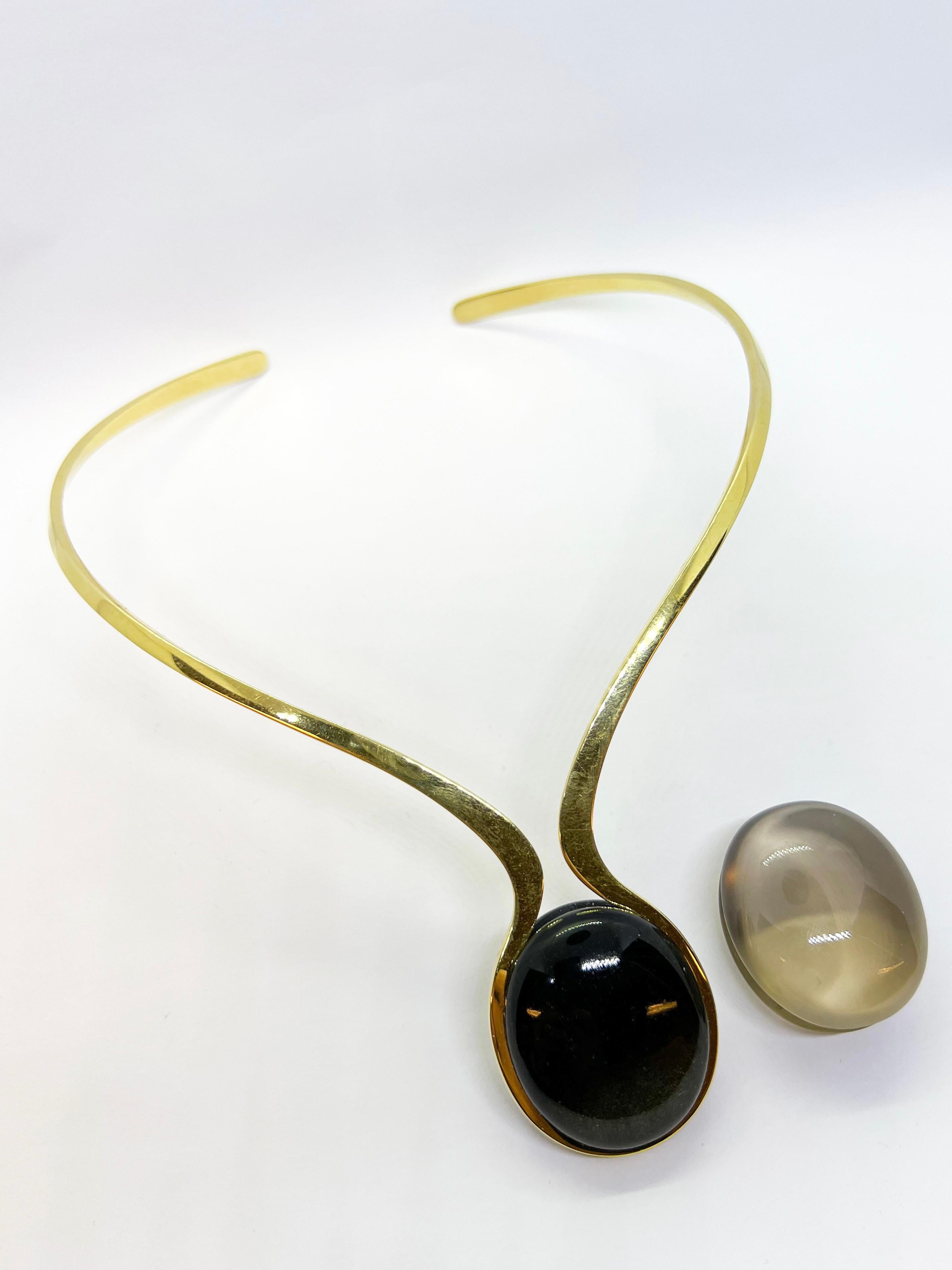 Modern Bertel Gardberg Very Rare 18 Karat Gold Necklace Made in Ireland For Sale