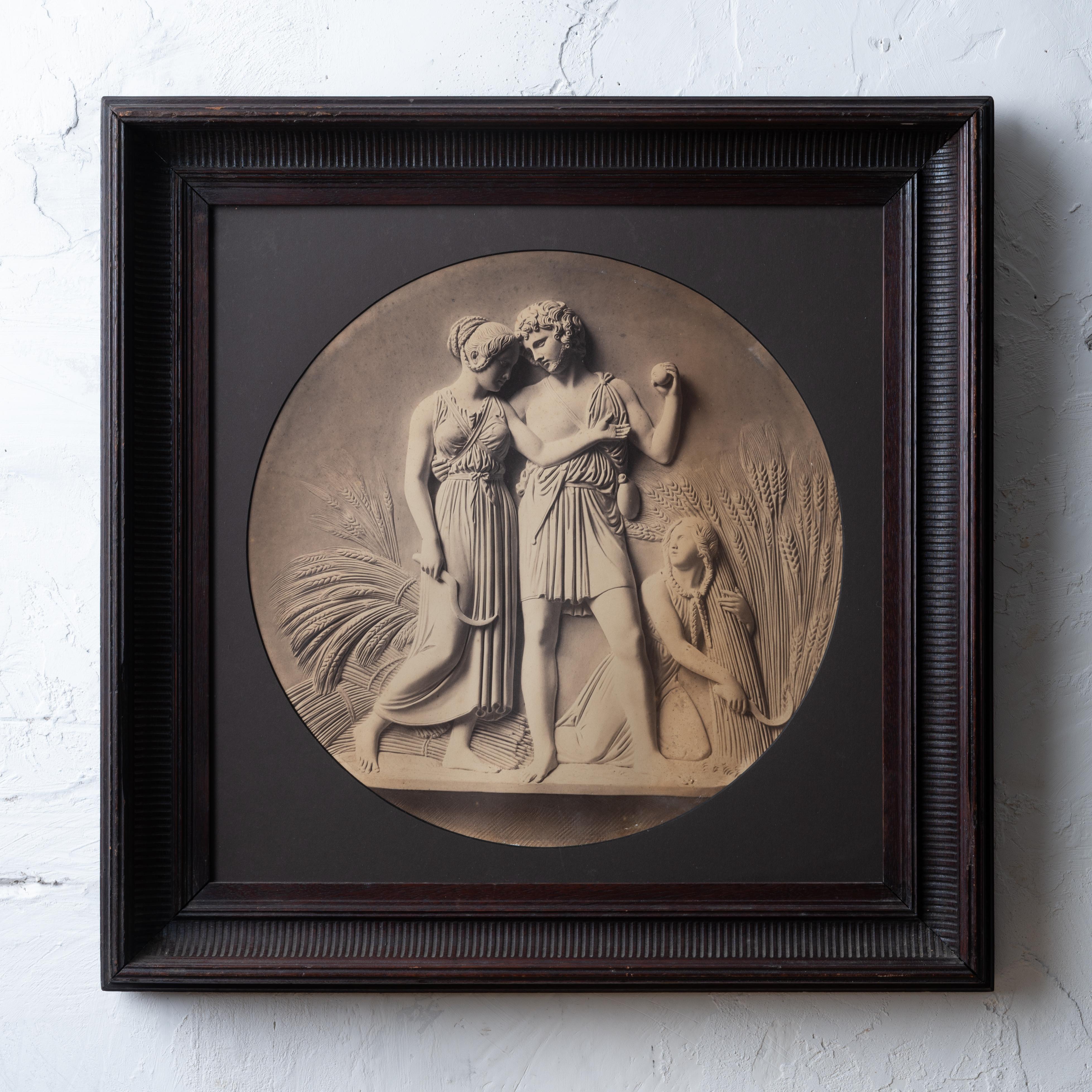 Bertel Thorvaldsen Grabados al albumen en relieve, c.1870s en Bueno estado para la venta en Savannah, GA