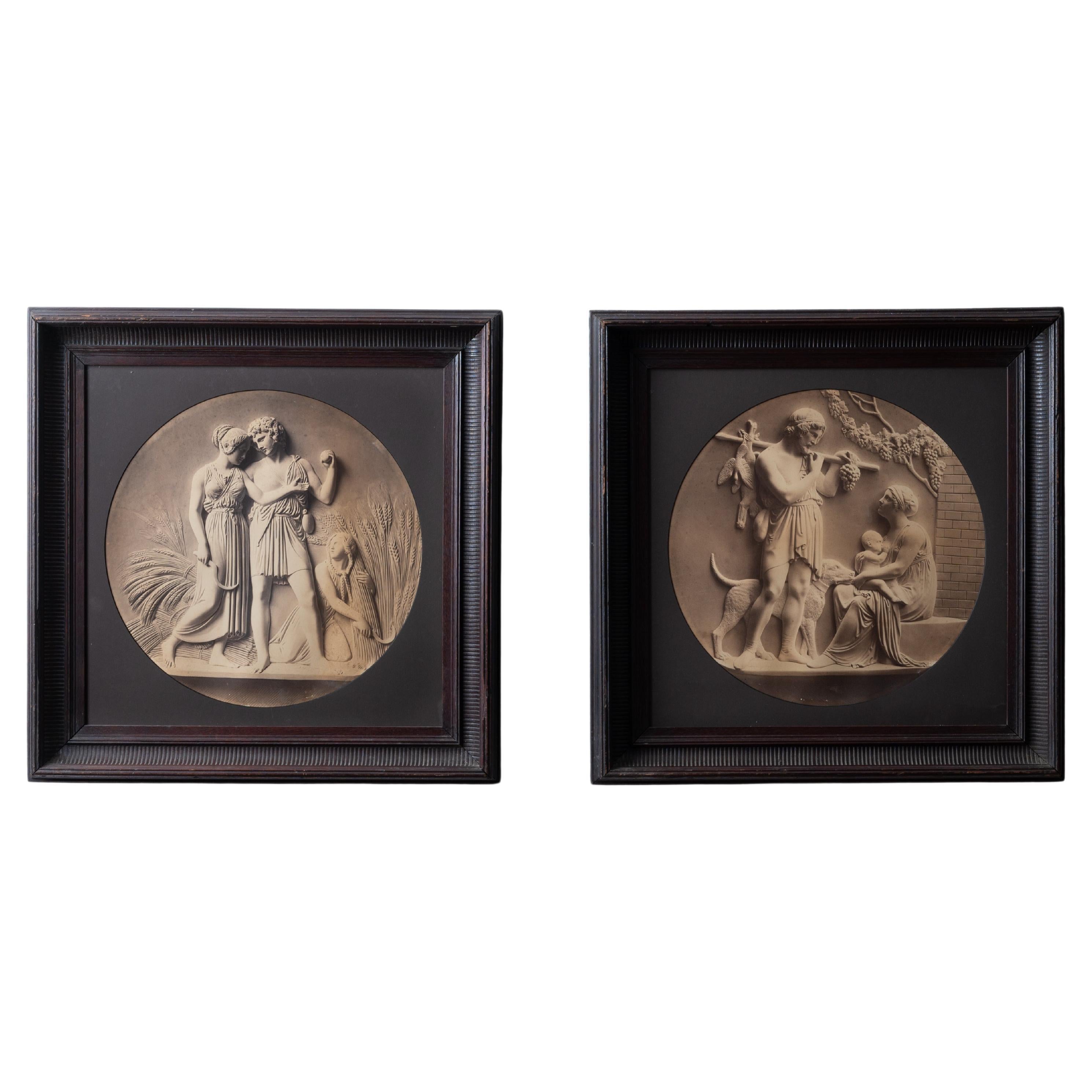 Bertel Thorvaldsen Grabados al albumen en relieve, c.1870s