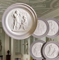 “The Four Seasons of Life” Set of large wall reliefs Bisque Royal Copenhagen