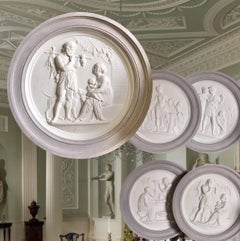 Ensemble de grands reliefs muraux « The Four Seasons of Life » de Bisque Royal Copenhagen 