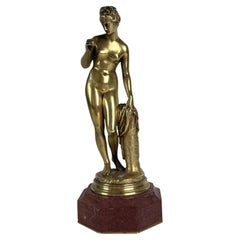 Bertel Thorvaldsen “Venus with the Apple” Bronze Sculpture by E. Jullien Paris