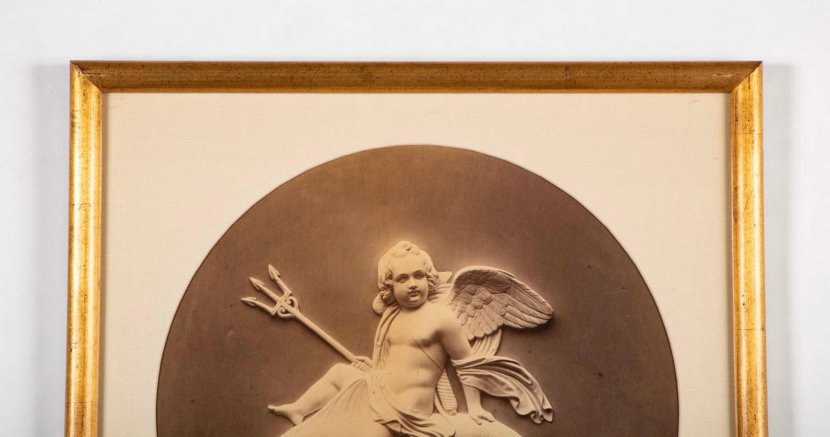 Juego de cuatro ''El reinado de Cupido sobre los cuatro elementos'' de Bertel Thorvaldsen en venta 1