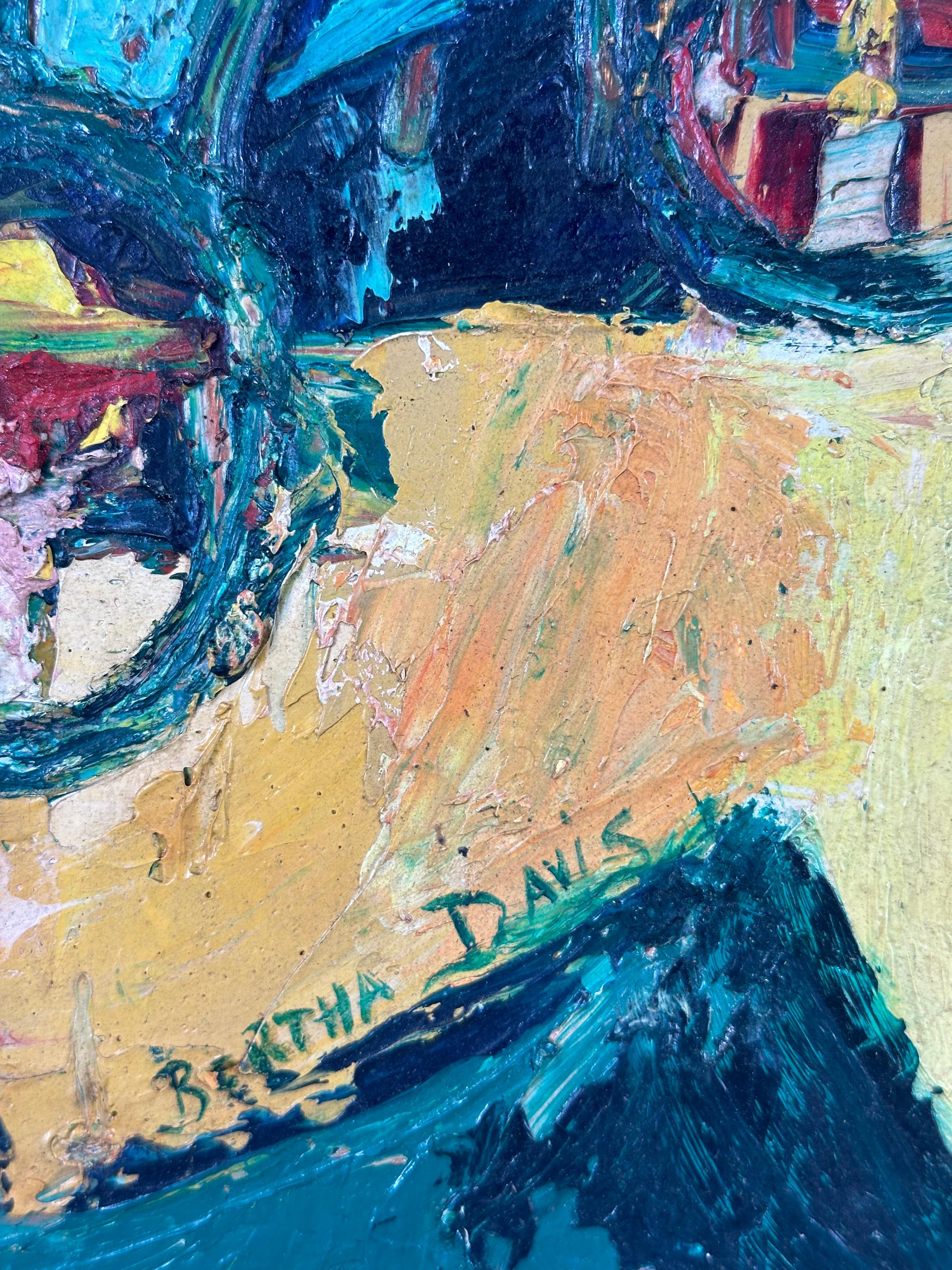 Senza titolo (Pittura espressionista astratta) - Painting Espressionismo astratto di Bertha Davis