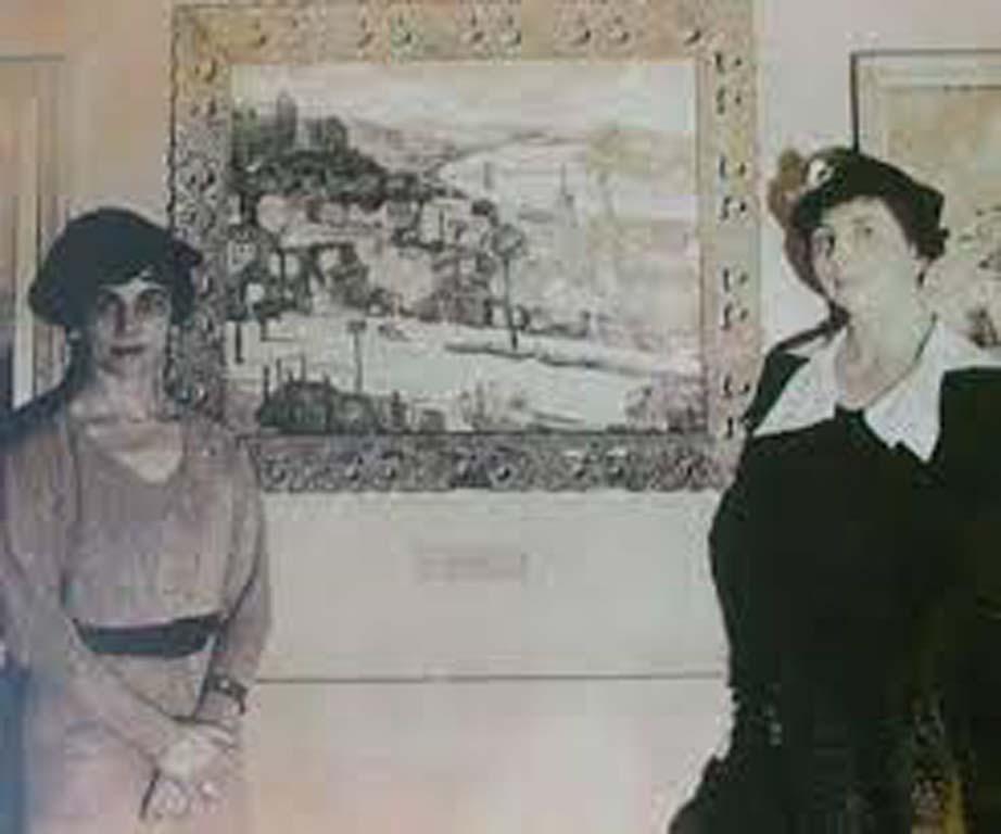 Femme bohémienne Budapest, Hongrie 1925 par Bertha De Hellebranth. Fabuleux  la peinture d'époque fait revivre l'intelligentsia bohème  de  L'Europe dans les années 1920.  Je crois que le tableau représente la sœur de l'artiste, Elena Maria De