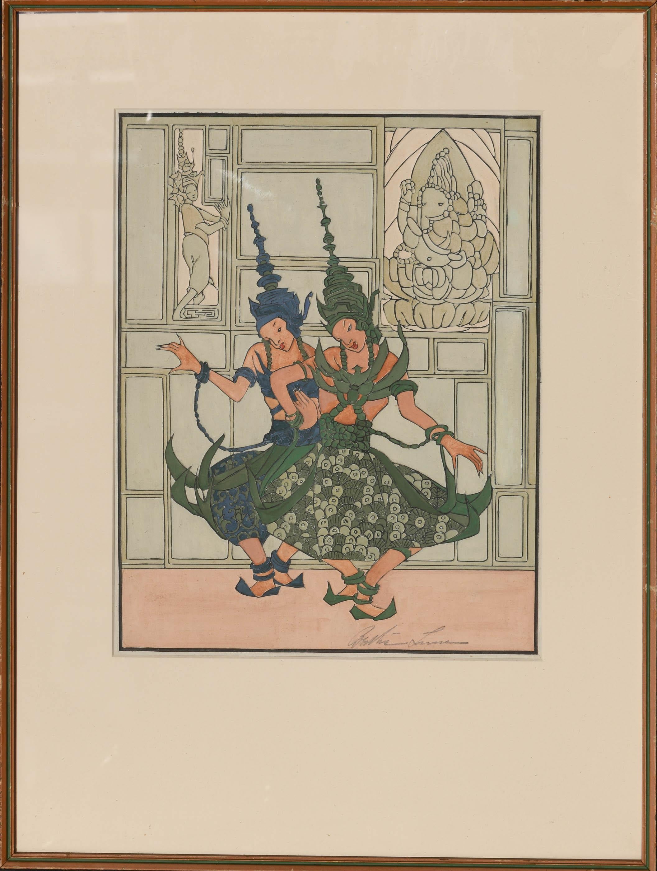 Dance of Ganesha - Art by Bertha Lum