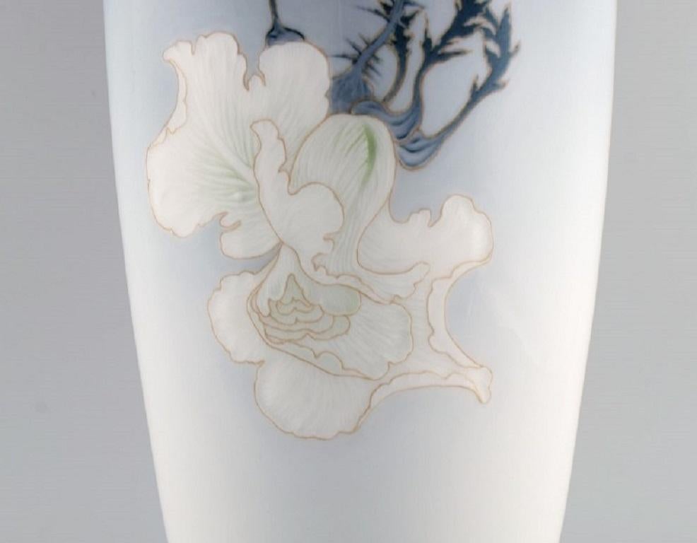 Porcelain Bertha Nathanielsen for Royal Copenhagen, Large Unique Art Nouveau Vase For Sale