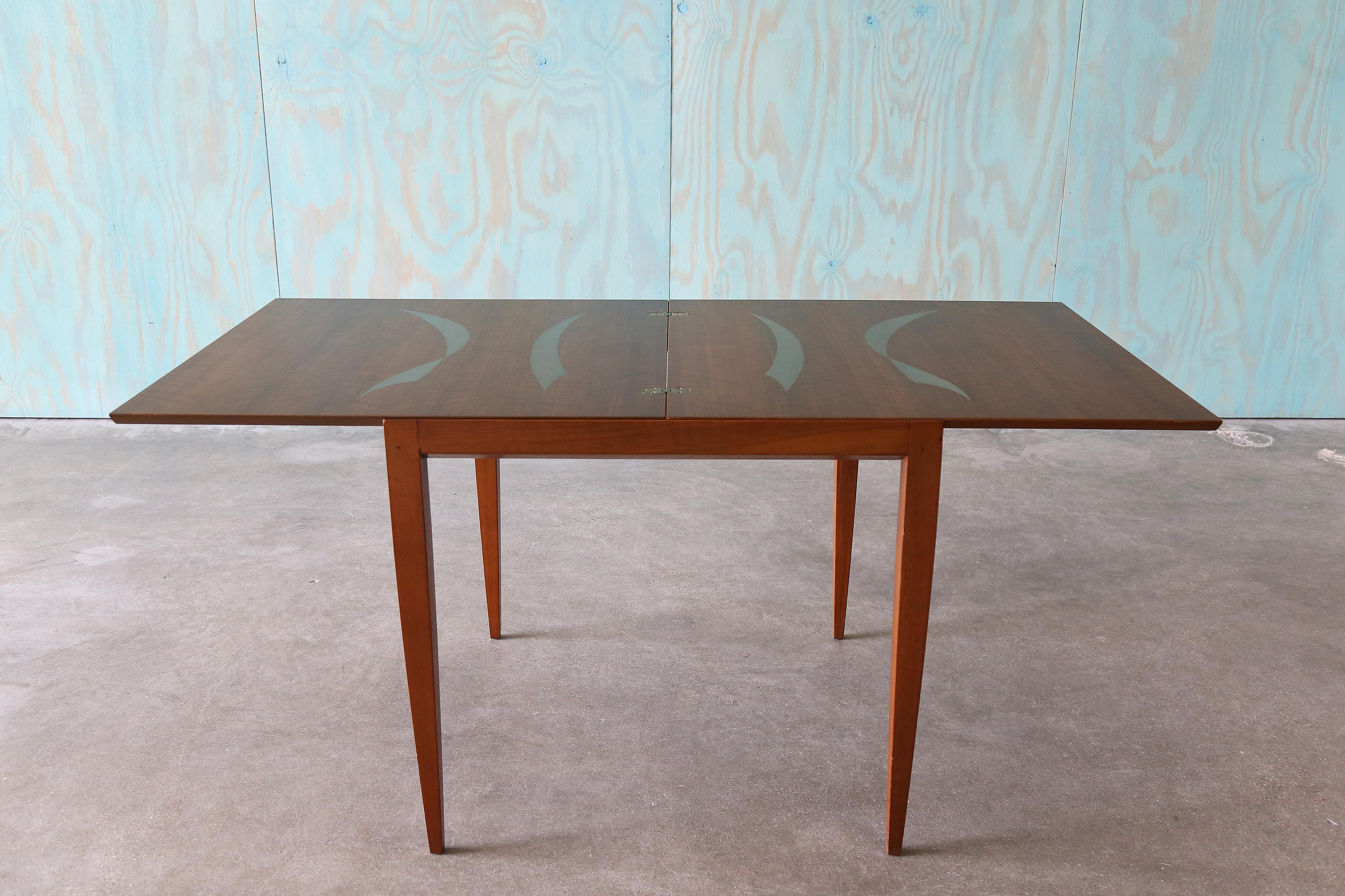 Milieu du XXe siècle Bertha Schaefer (Attr) pour Singer & Sons Flip Top Dining Table en vente